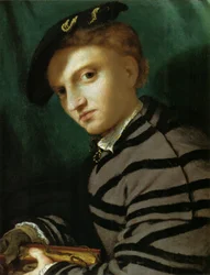 Ritratto di un giovane con un libro